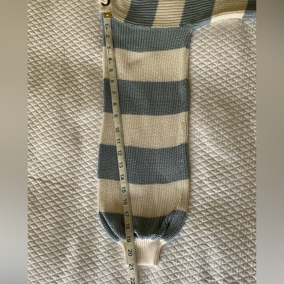 Lauren Ralph Lauren Blue and White Stripe Sweater Size M - Picture 5 of 9